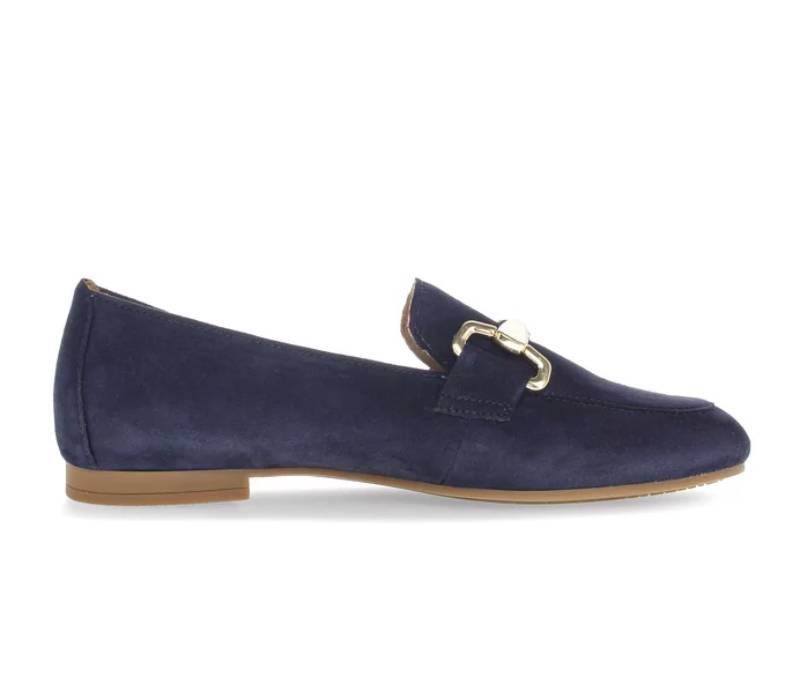 Mocassins Slippers bleu daim Gabor – Image 2