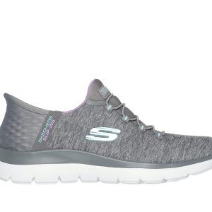 Baskets 149937 Gris/ Vert Menthe Slip-ins: Summits - Dazzling Haze marque Skechers
