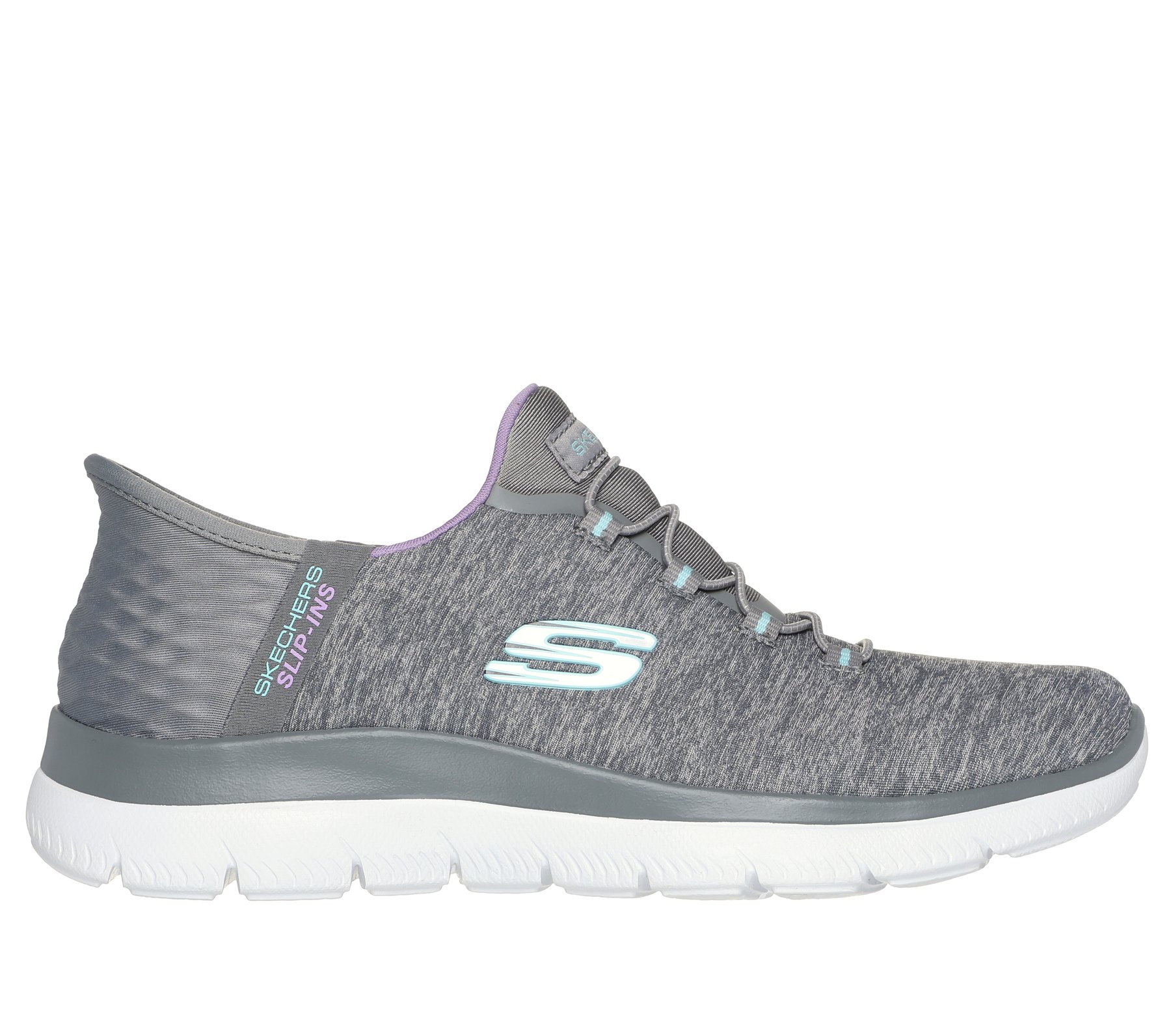Baskets 149937 Gris/ Vert Menthe Slip-ins: Summits - Dazzling Haze marque Skechers