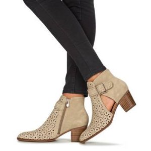 Bottines- Glony -beige à talons -Emilie Karston