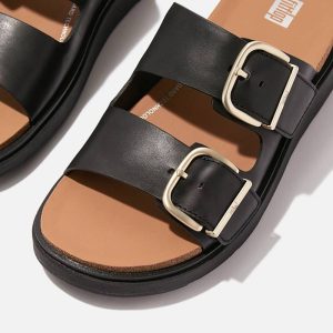 FITFLOP-GEN-FF-BUCKLE-TWO-BAR-CUIR-NOIR