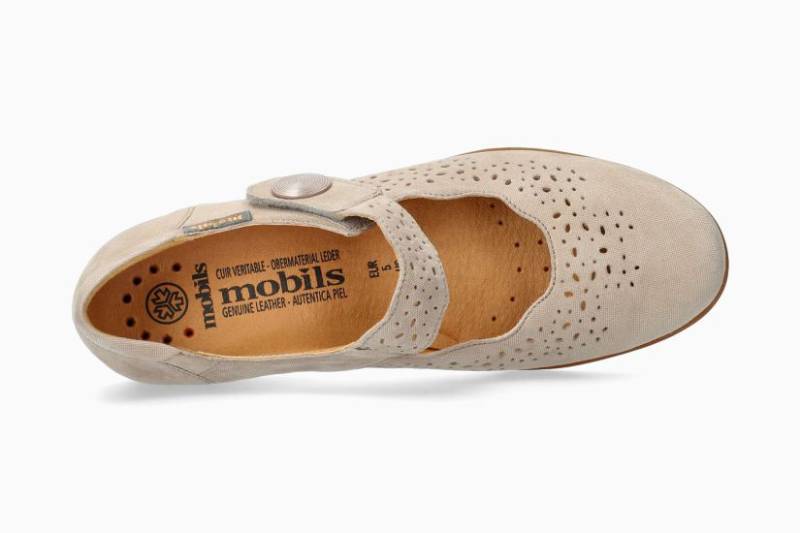 Ballerines Fabienne nubuck light taupe à scratch Méphisto – Image 3