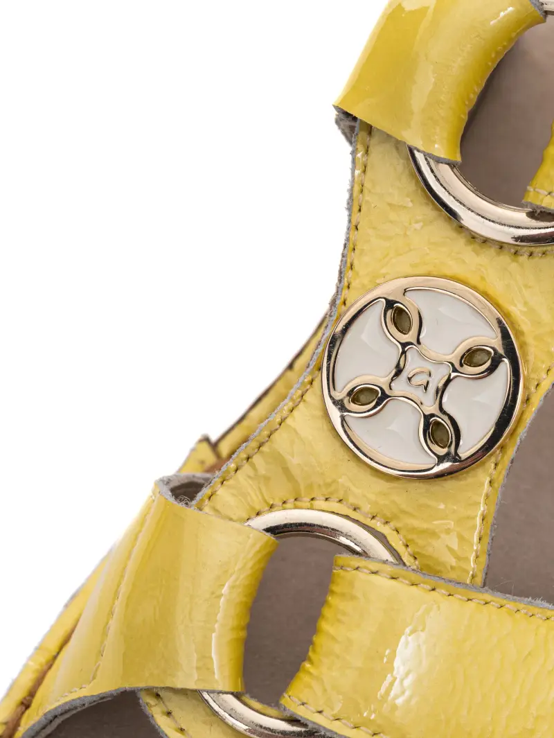 Mules Hawaii limoncello semelle compensée Ara – Image 3