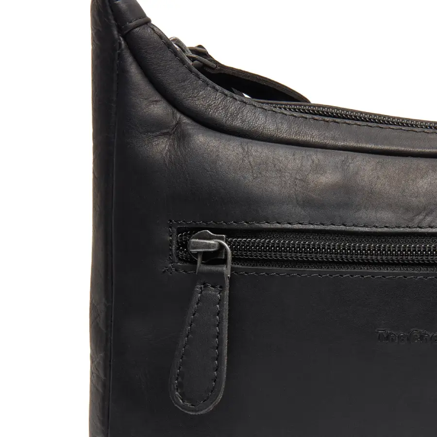 Sac Bandoulière en Cuir Noir Mirave The Chesterfield Brand
