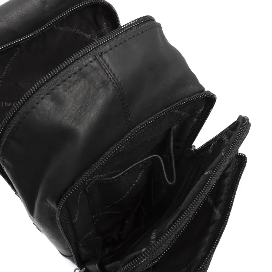 Sacoche Holster en Cuir Noir Riga The Chesterfield Brand