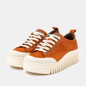 the-art-company-1535-brighton-nobuck-dark-orange-femme-basket